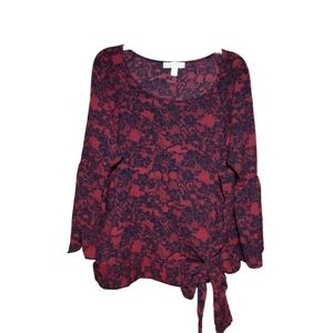 Michael kors lace print blouse